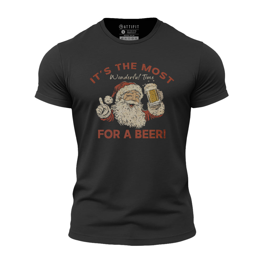Wonderful Beer Time Athletic Quick-Dry T-Shirt