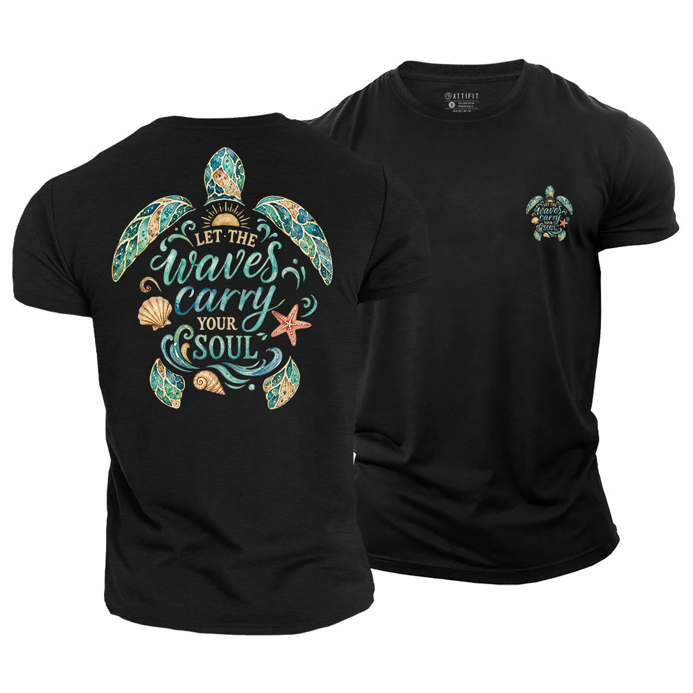 Waves Carry Soul Cotton T-Shirt