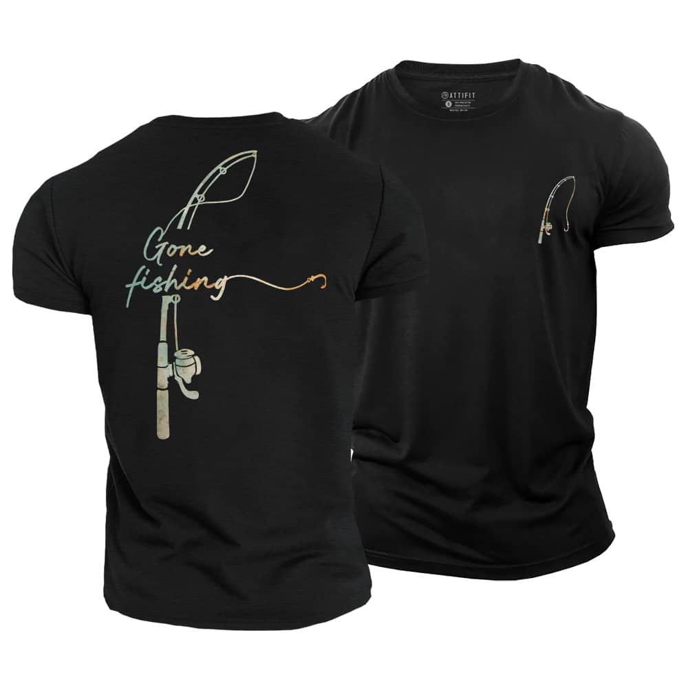 Gone Fishing Cotton T-Shirt