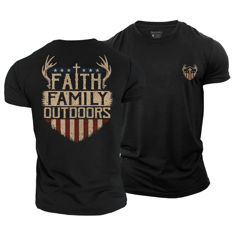 Faith Family Outdoor Cotton T-Shirt