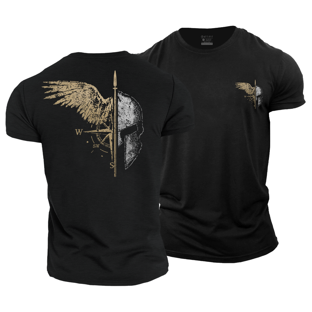 Spartan Warrior Wing Cotton T-Shirt