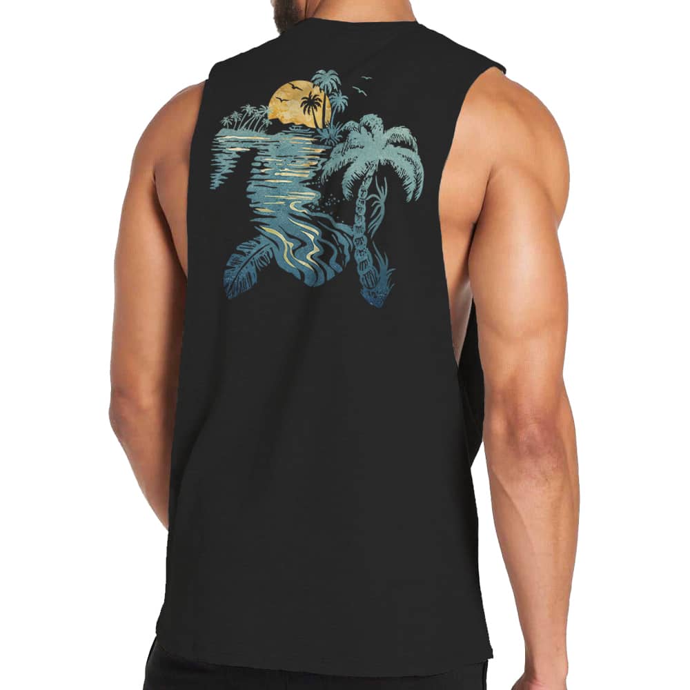 Turtle Palm Reflection Tank Top