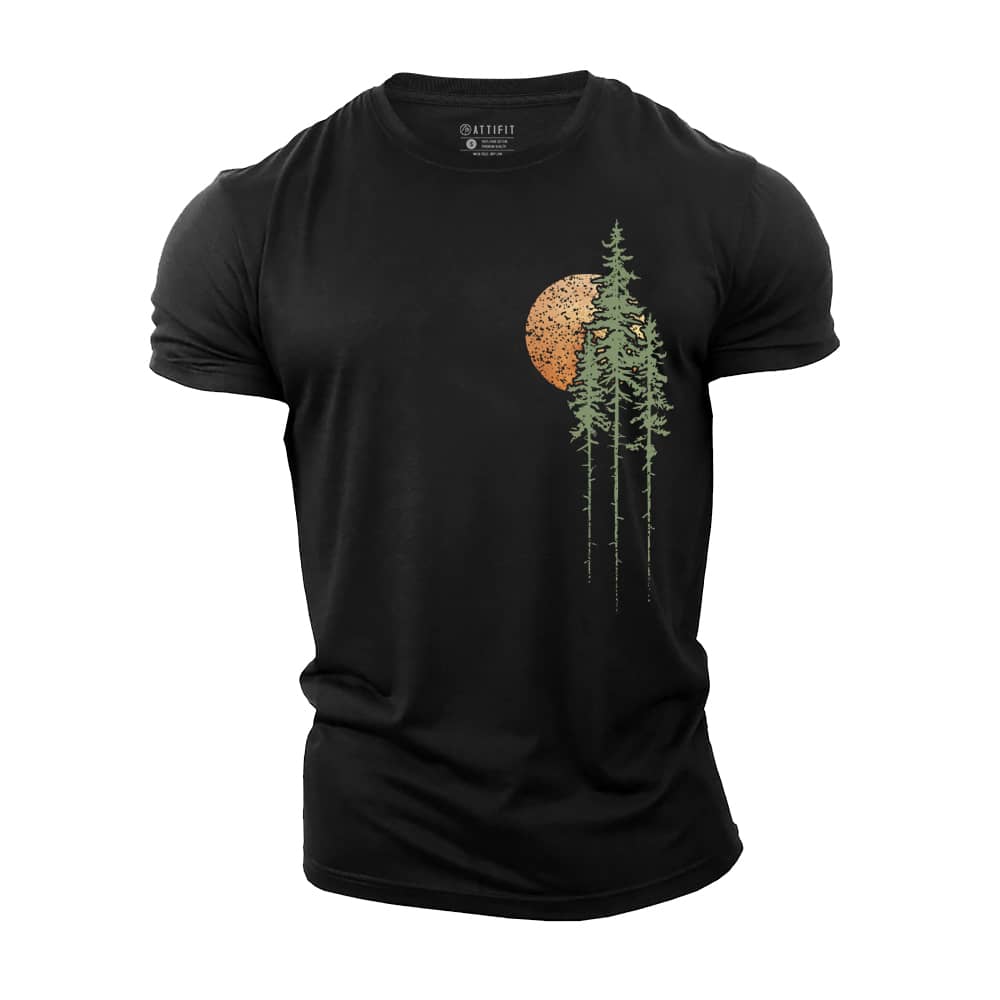 Sunset Forest Cotton T-Shirt