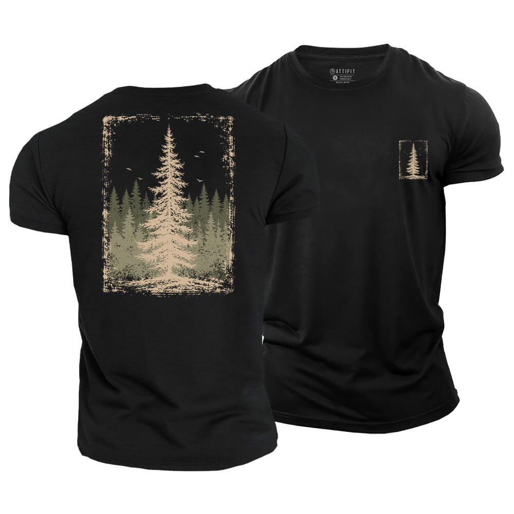 Pine Woodland Cotton T-Shirt