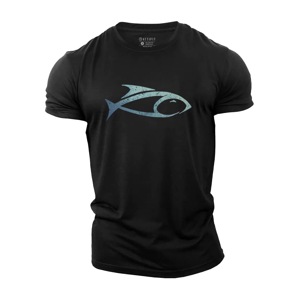 Simple Fish Cotton T-Shirt