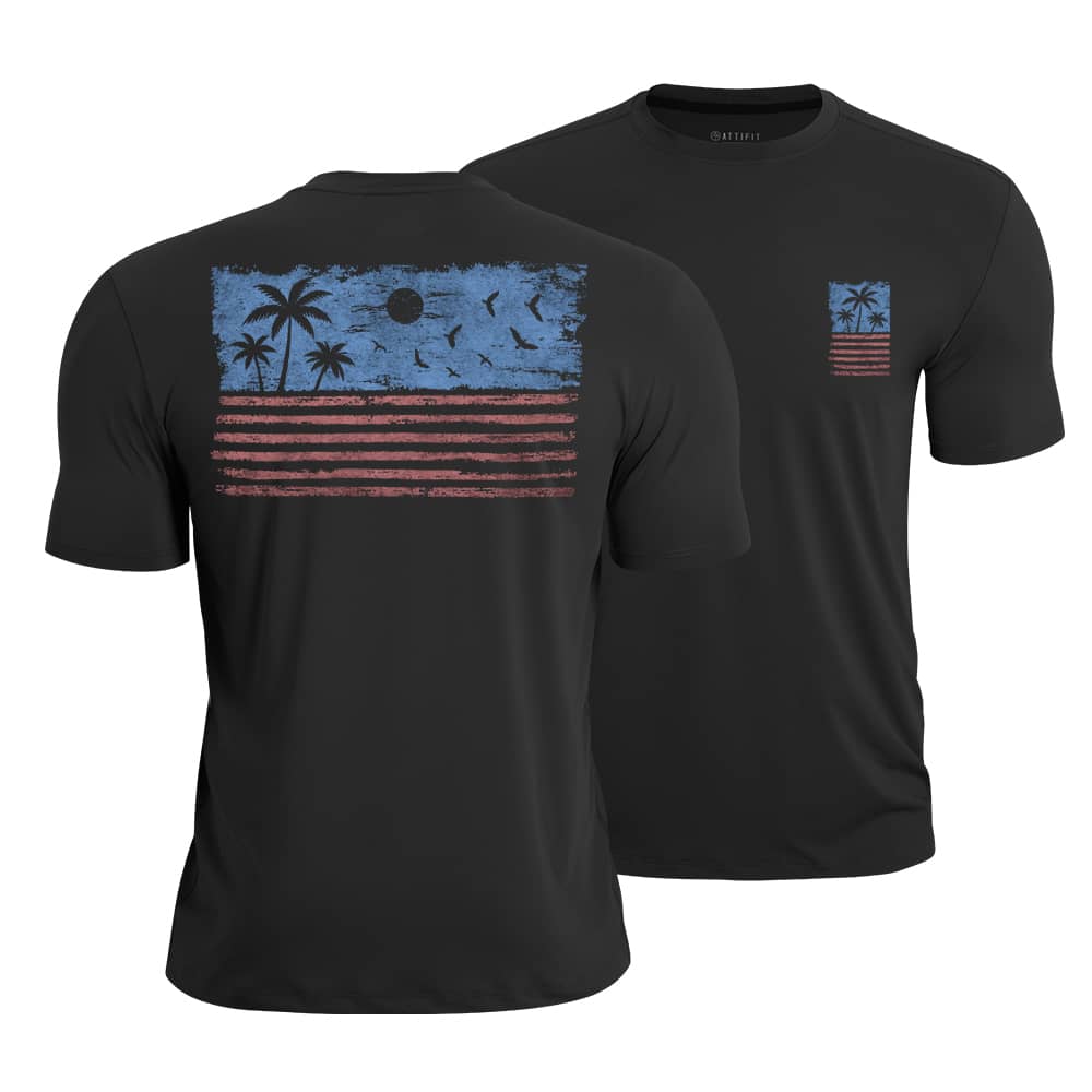 Palm Flag Quick-Dry T-Shirt