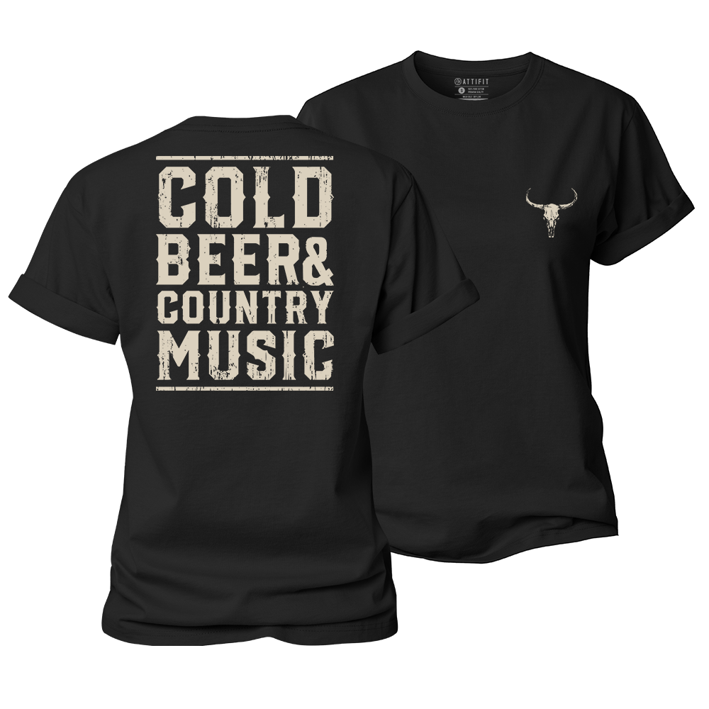 Cold Beer and Country Music Women's Cotton T-Shirt
