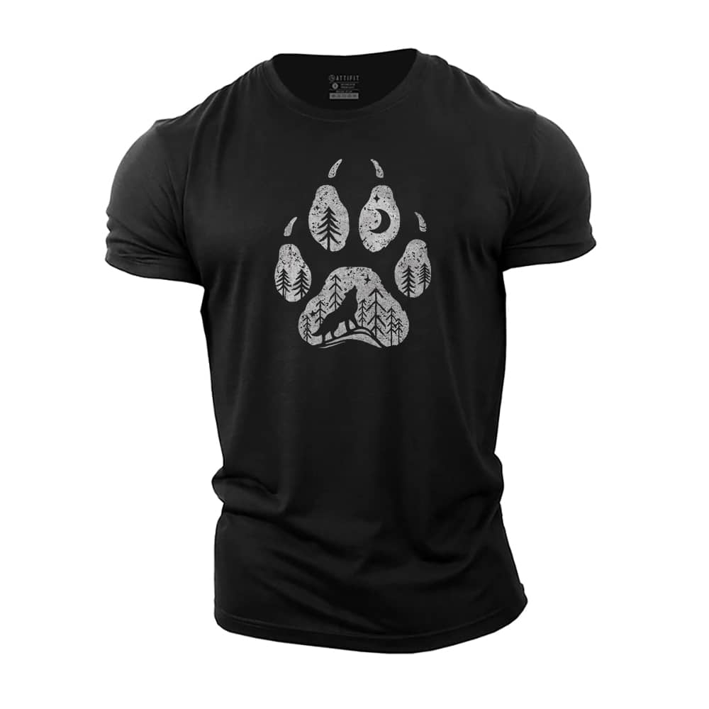 Wolf Claw Forest Cotton T-Shirt