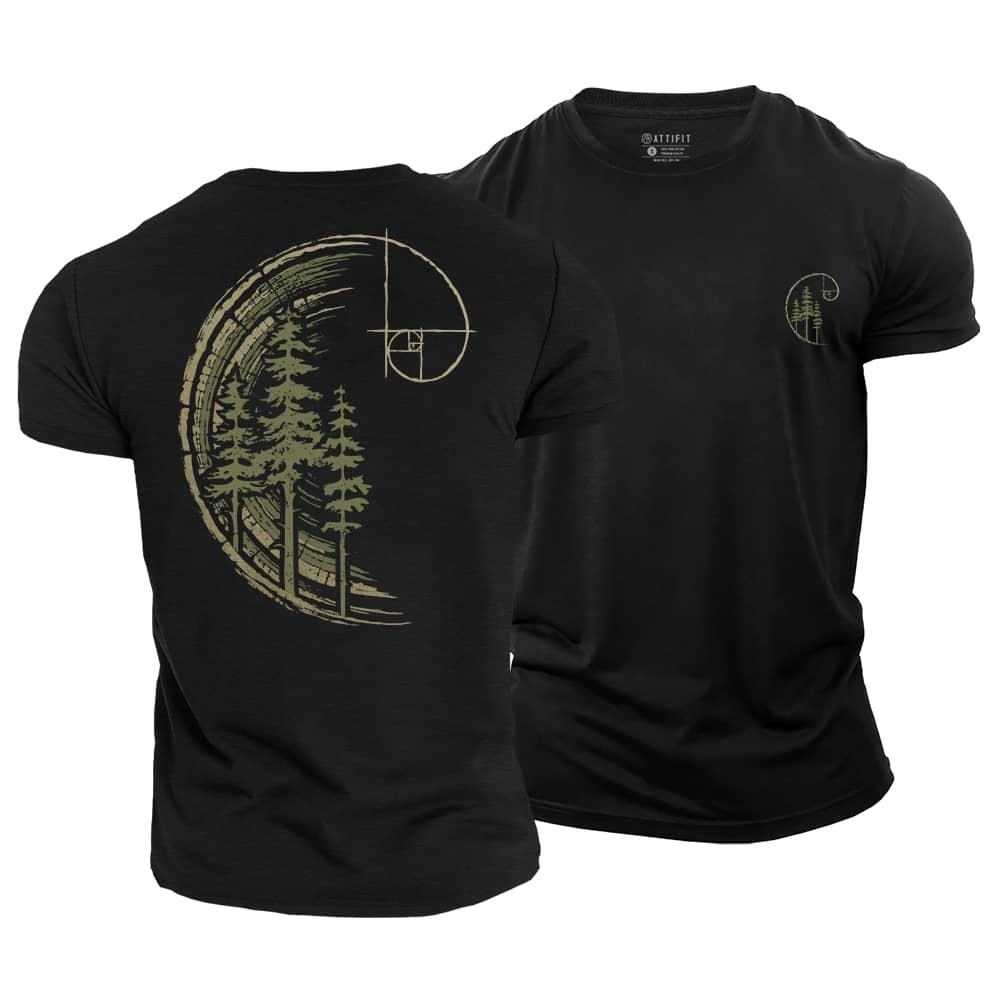 Golden Ratio Forest Cotton T-Shirt