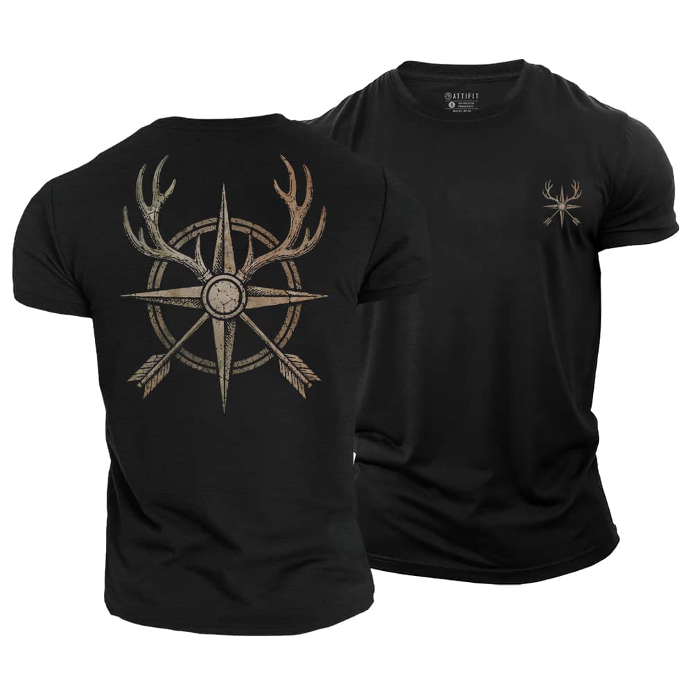 Hunting Compass Cotton T-Shirt