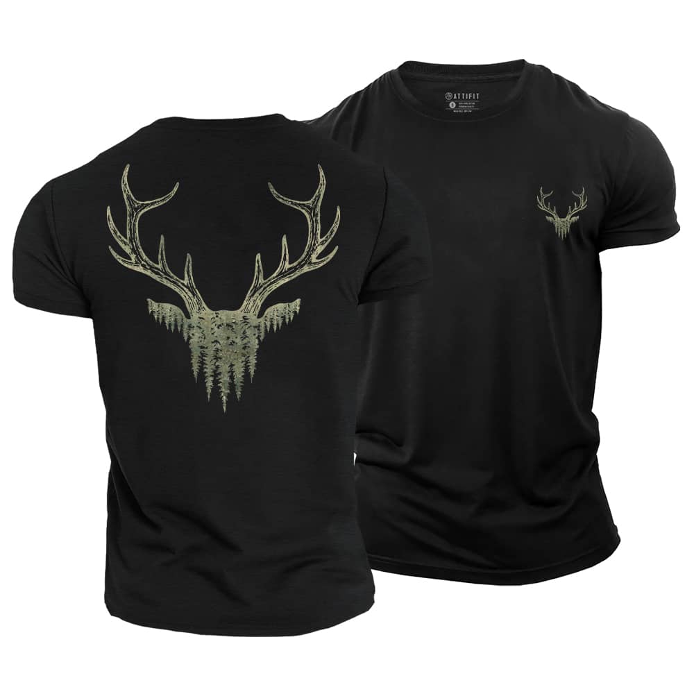 Wildwood Antler Cotton T-Shirt