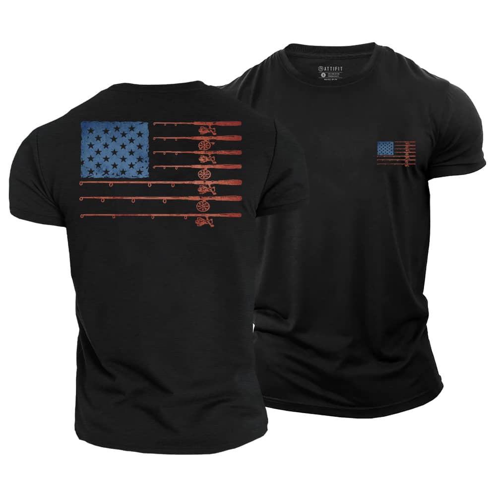 Fishing Flag Cotton T-Shirt
