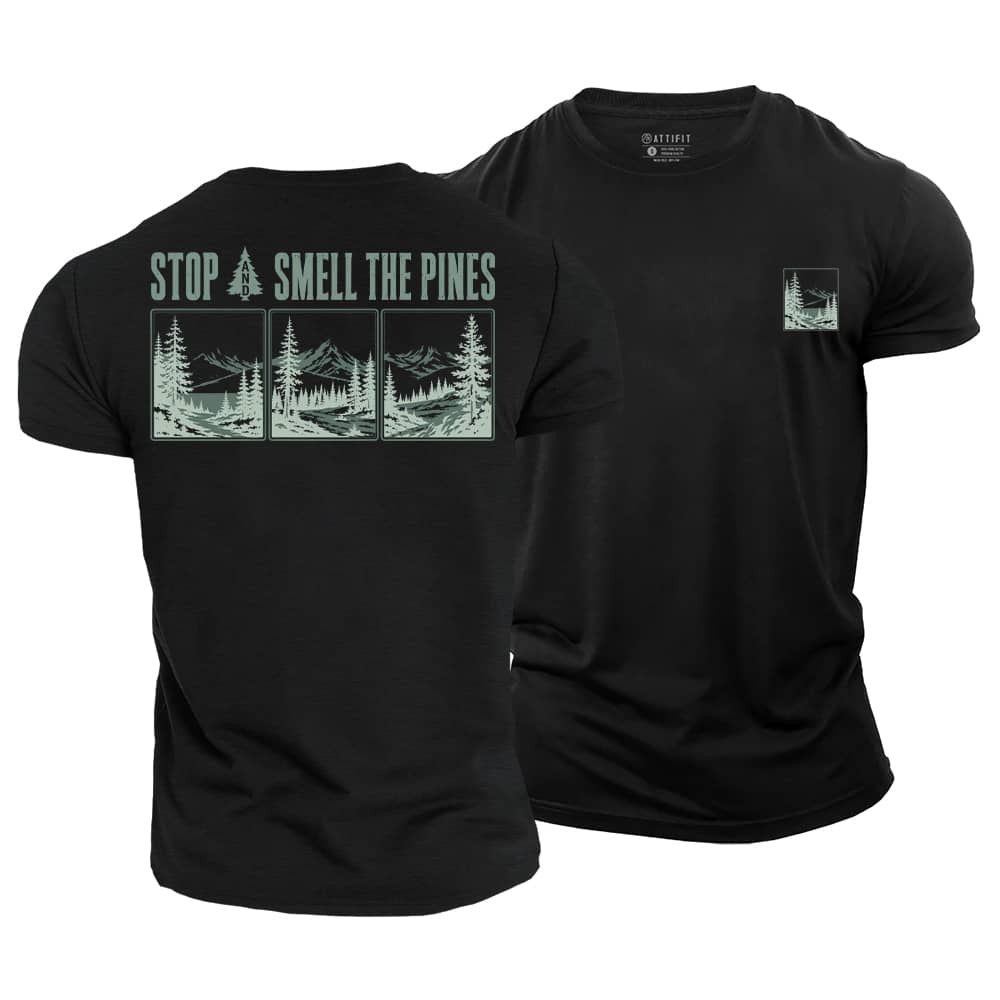 Smell The Pines Cotton T-Shirt