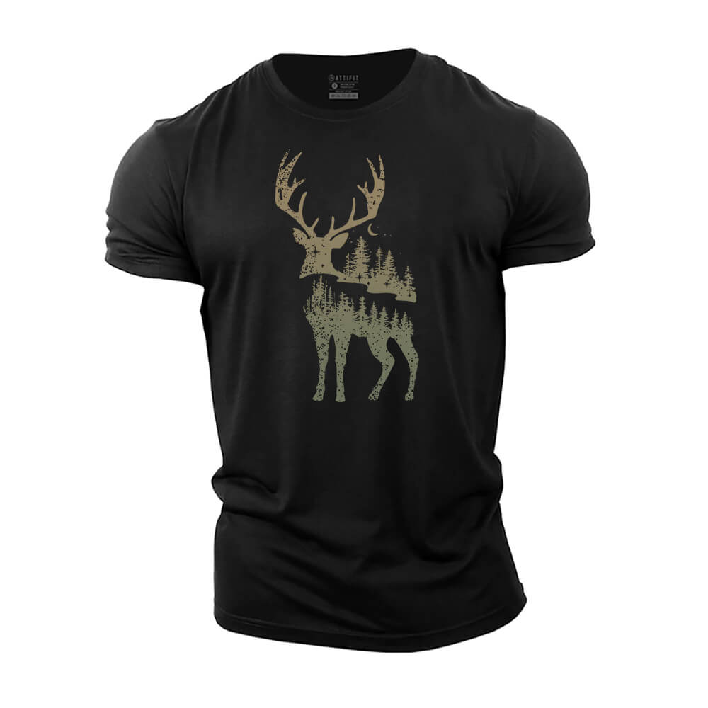 Christmas Forest Cotton T-Shirt