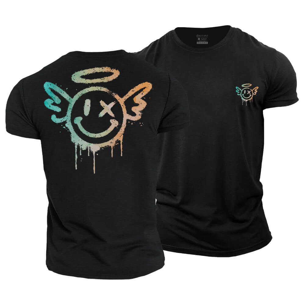 Angel Smiley Cotton T-Shirt