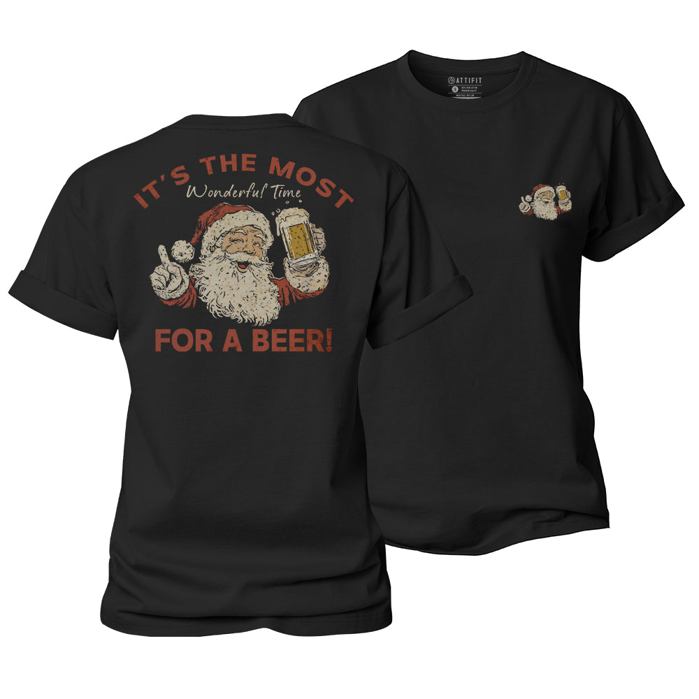 Christmas Beer Time Women's Cotton T-Shirt