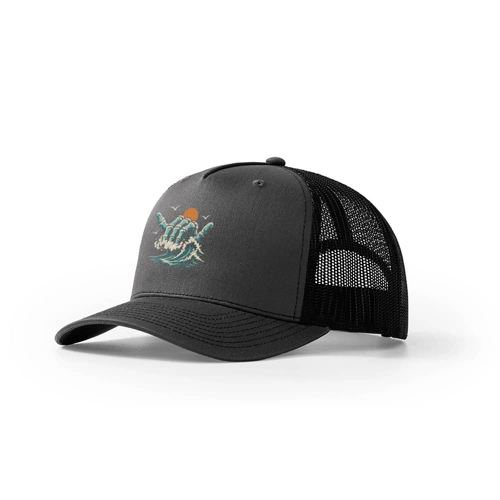 Bone Wave Trucker Hat
