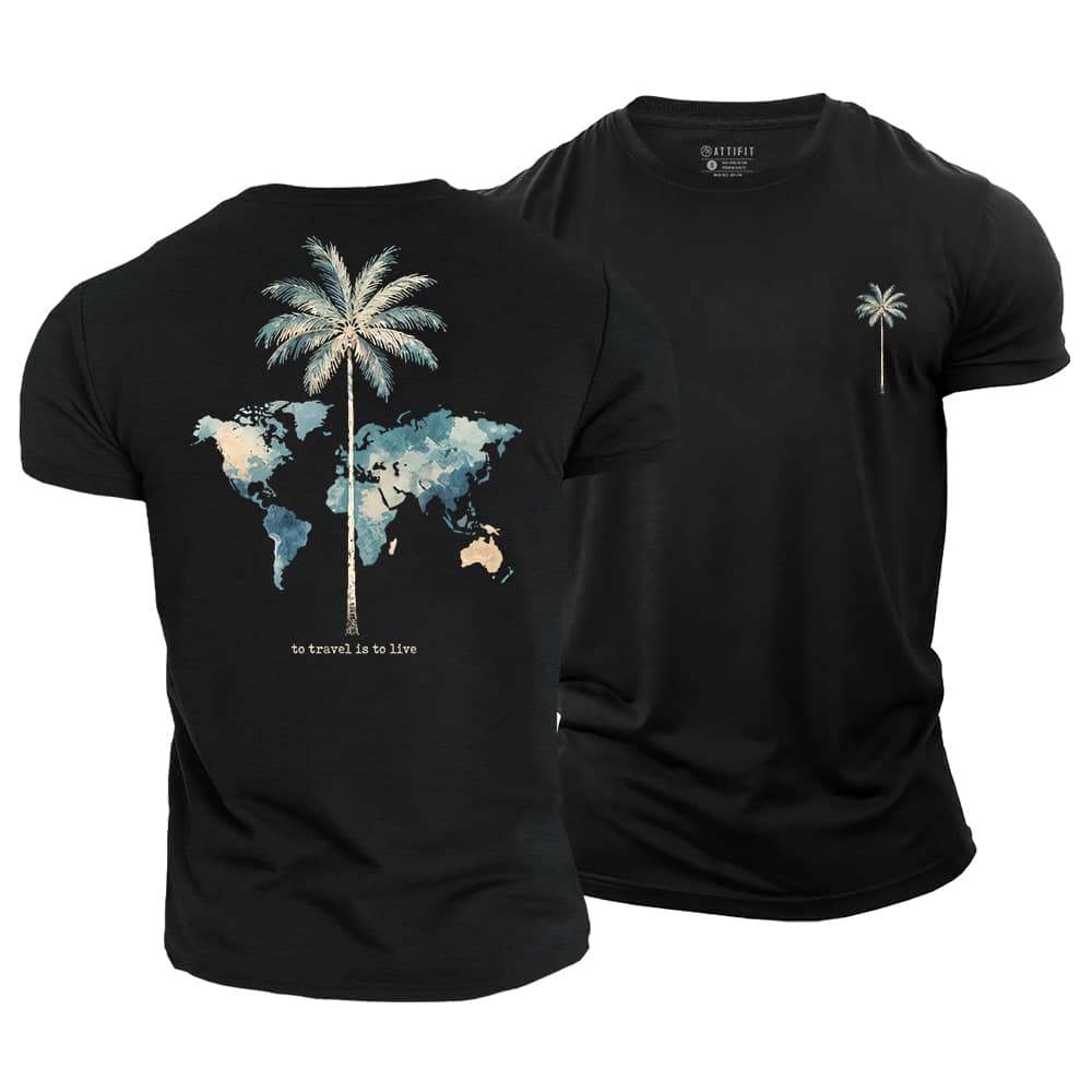 Travel Live Cotton T-Shirt