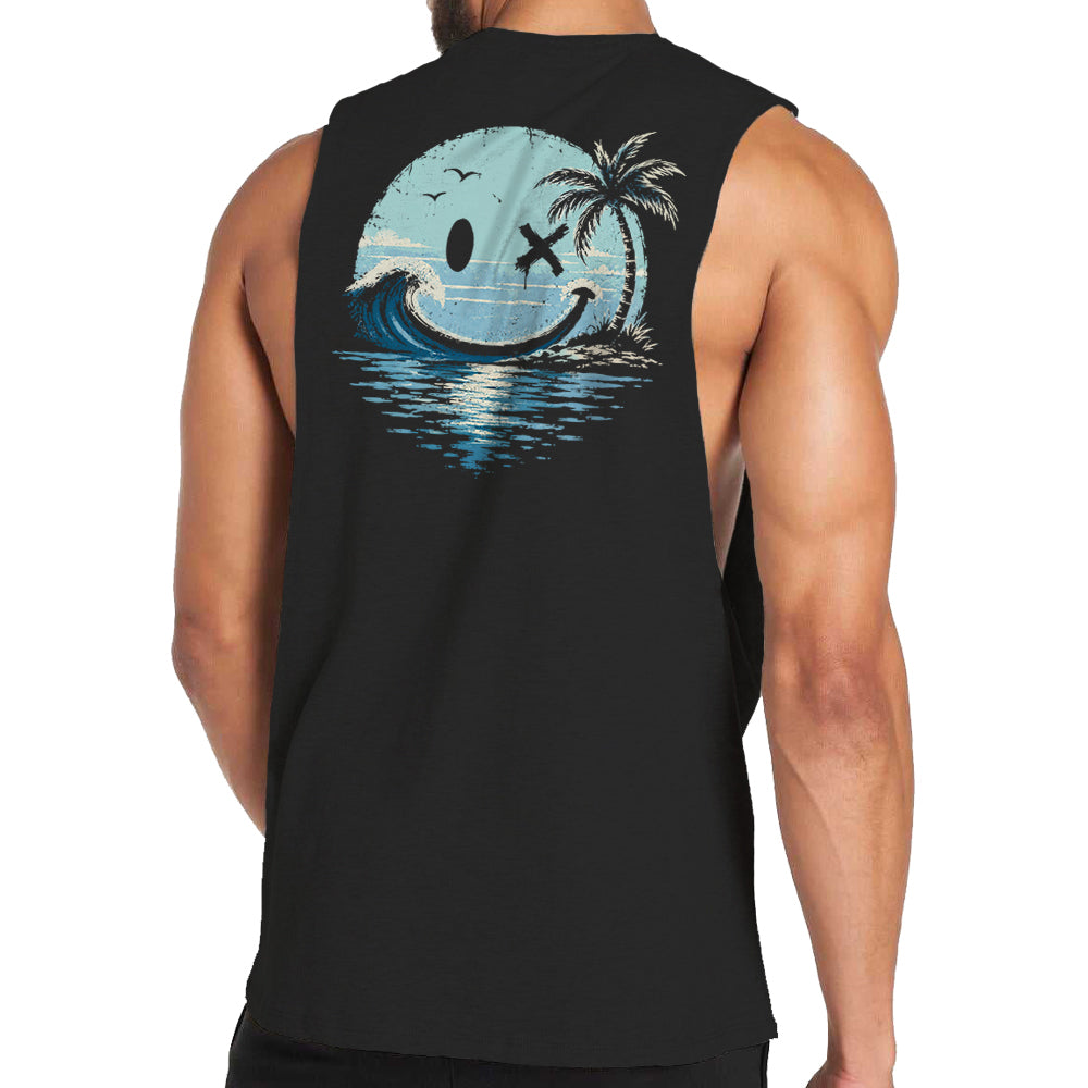 Smiley Wave Palm Tank Top