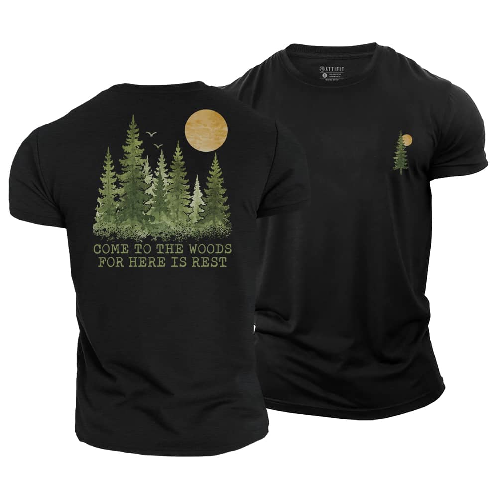 Woods For Rest Cotton T-Shirt