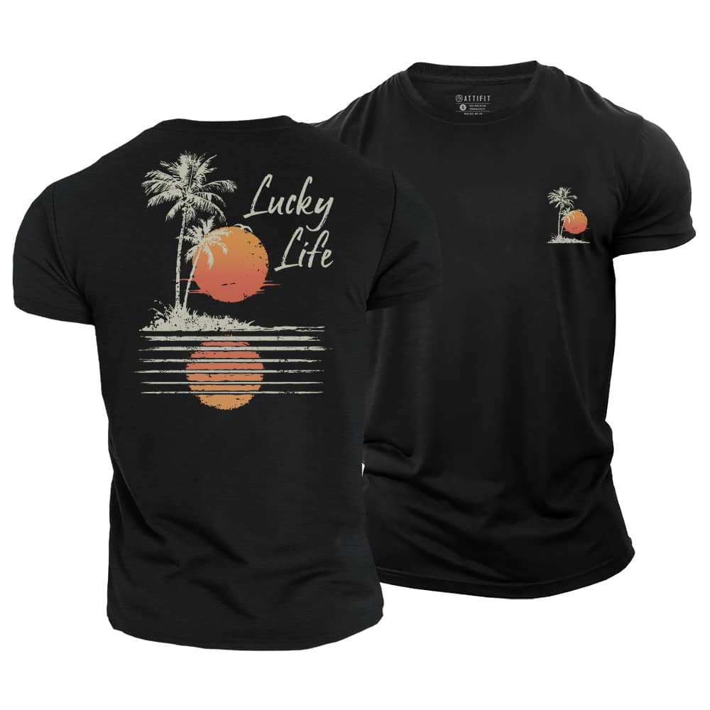 Lucky Palm Cotton T-Shirt