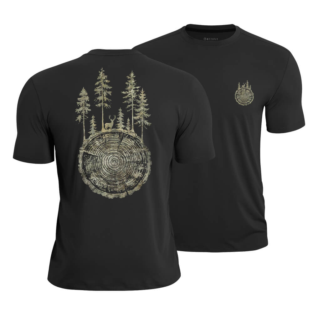Tree Ring Forest Quick-Dry T-Shirt