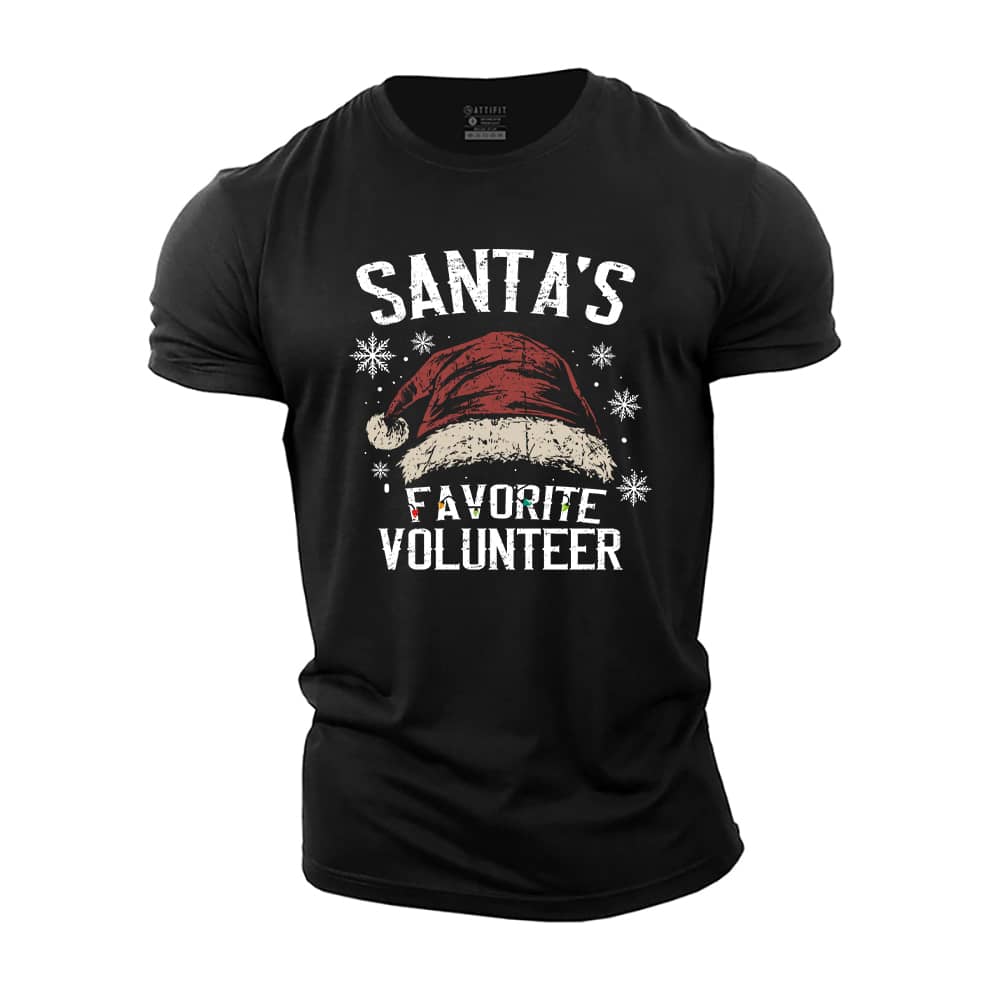 Santa's Favorite Volunteer Cotton T-Shirt
