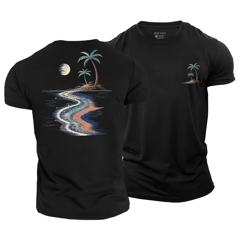 Palm Moon Cotton T-Shirt