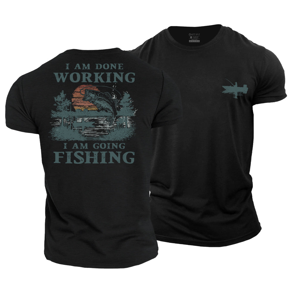 Going Fishing Cotton T-Shirt