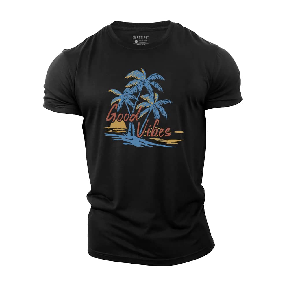 Good Vibes Palm Cotton T-Shirt