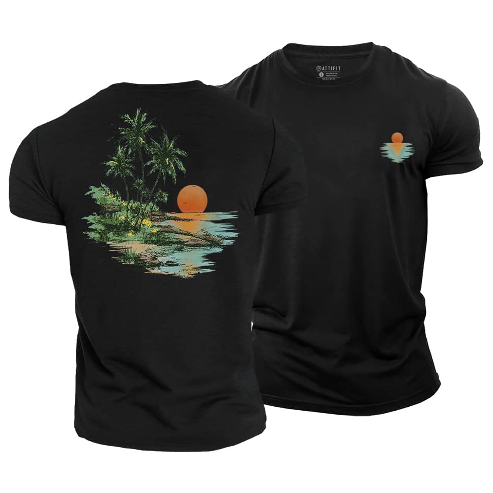 Sunset Cove Cotton T-Shirt