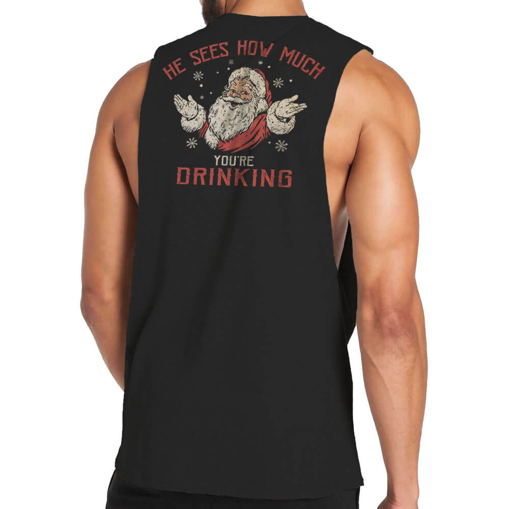 Santa Sees You Tank Top