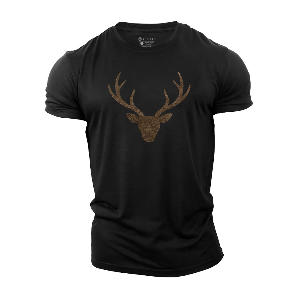 Elk silhouette Cotton T-Shirt