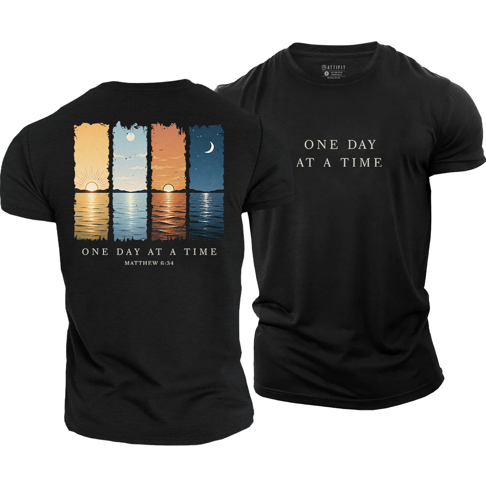One Day At A Time Cotton T-Shirt