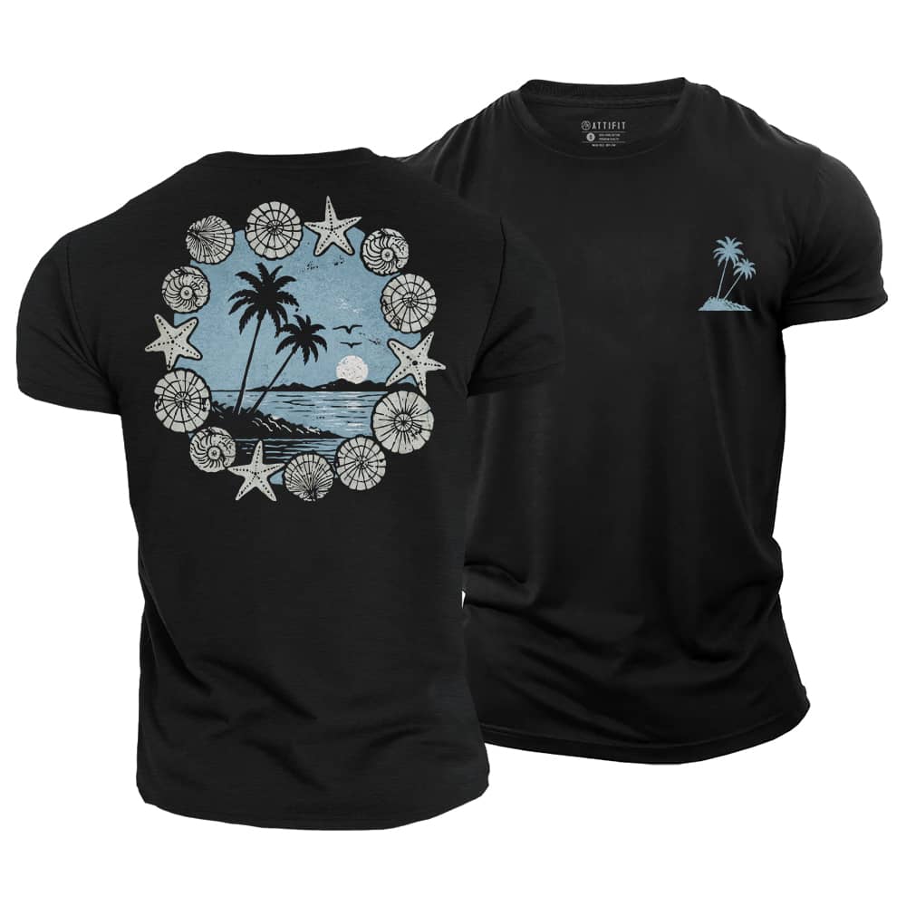 Shell Palm Cotton T-Shirt