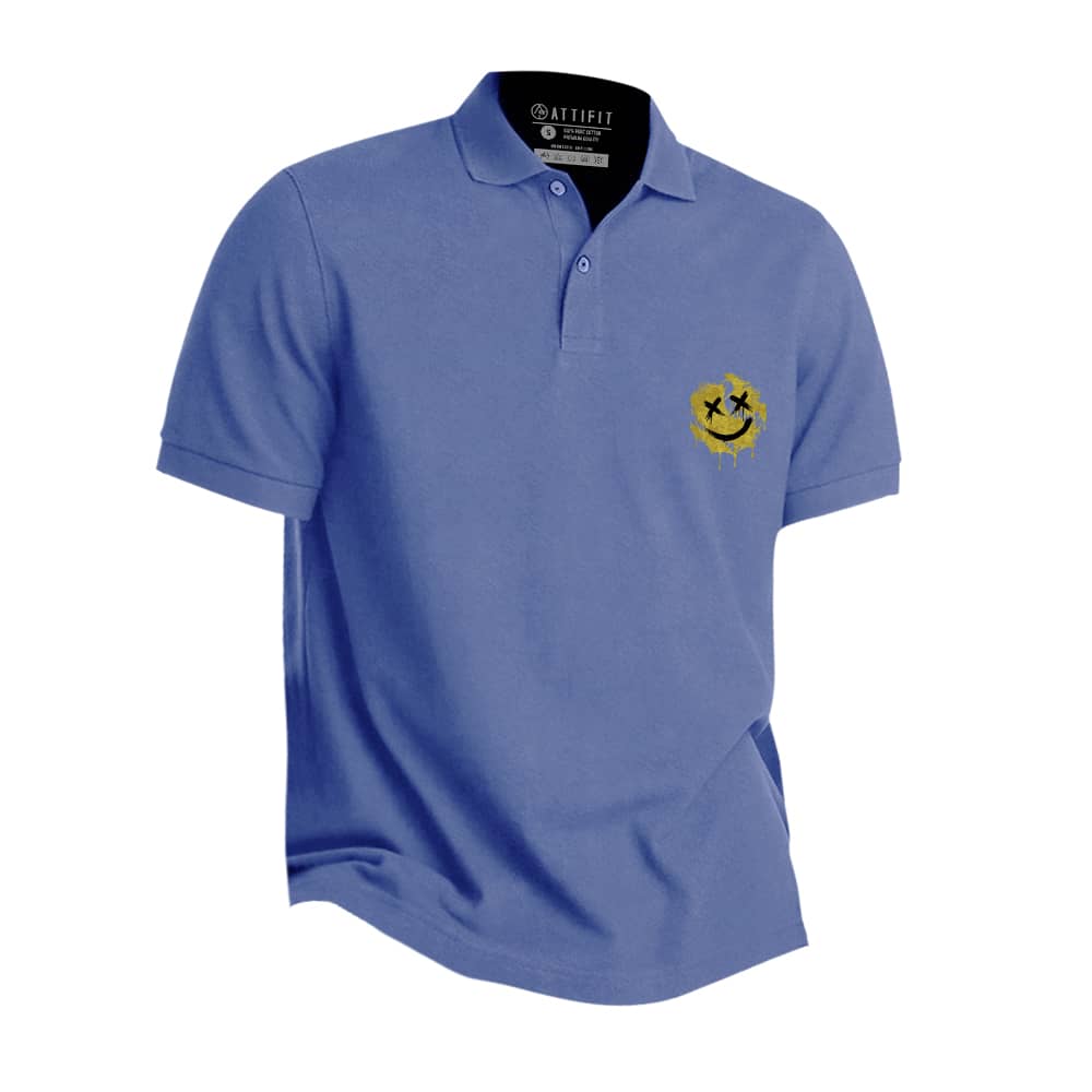 Mini Crack Smiley Polo Shirt