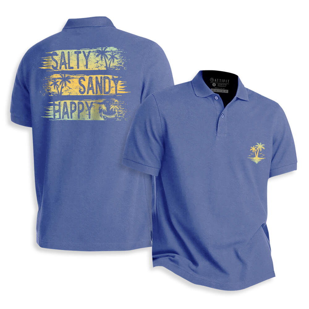 Salty Happy Polo Shirt