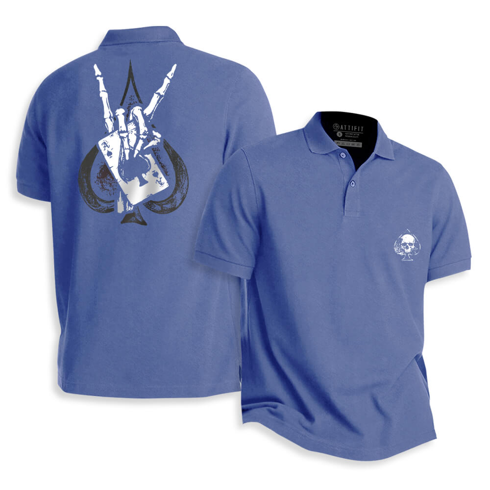 Skull Poker Polo Shirt