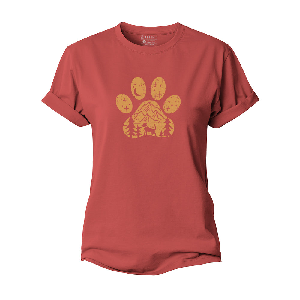 Dog Under The Stars Women's Cotton T-Shirt