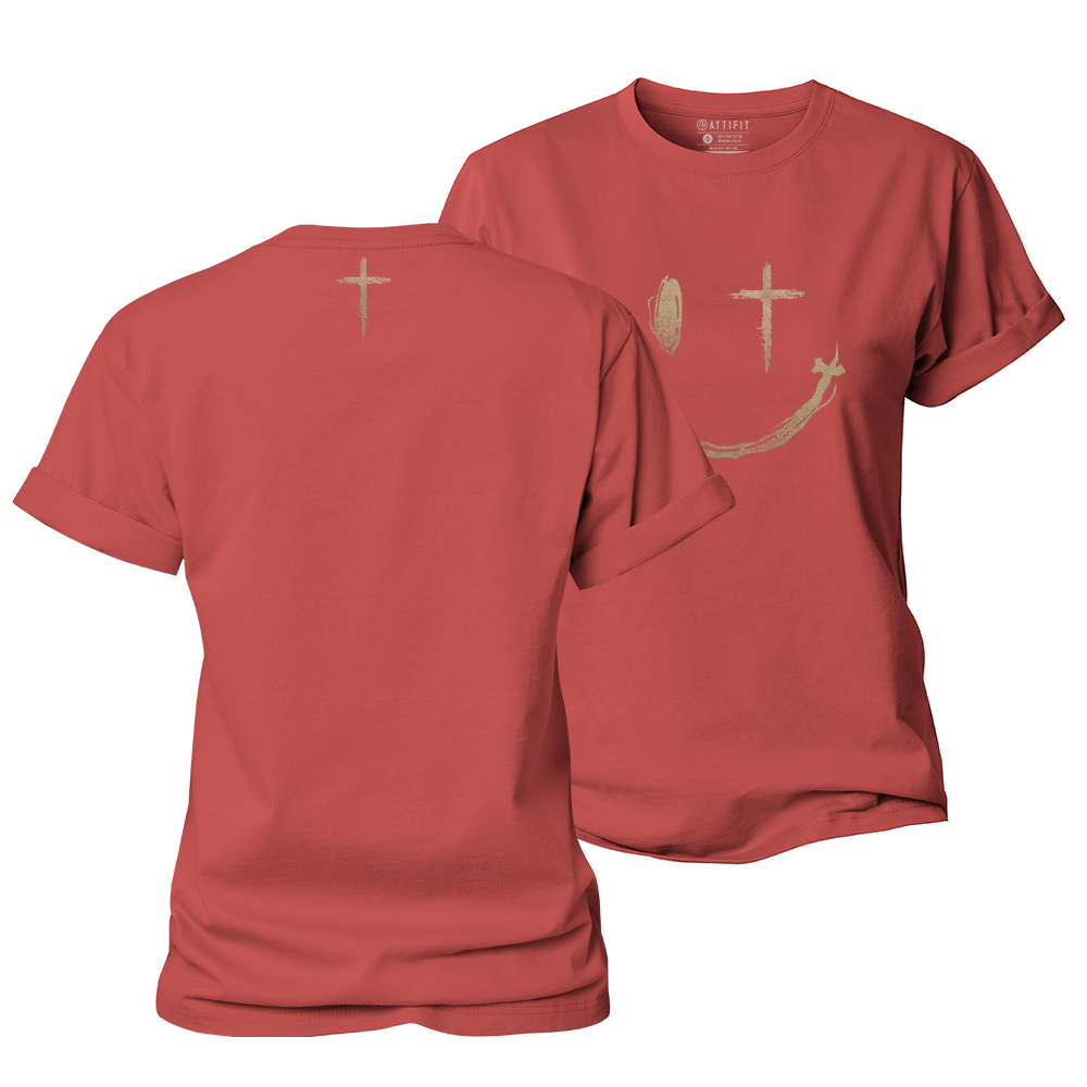 Cross Smiley Women's Cotton T-Shirt