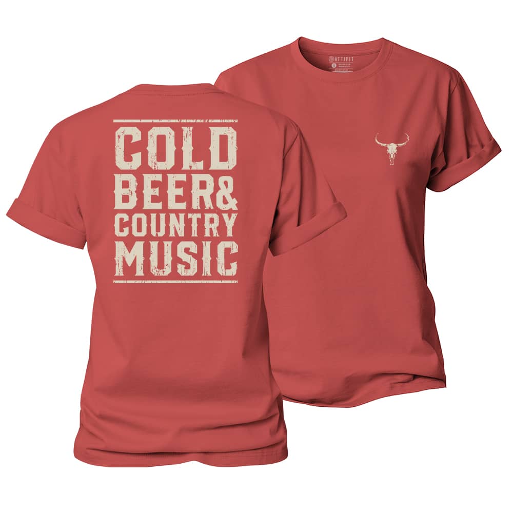 Cold Beer and Country Music Women's Cotton T-Shirt