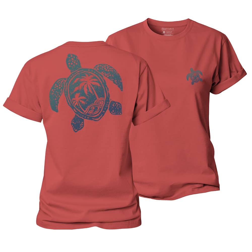 Turtle Palm Women's Cotton T-Shirt