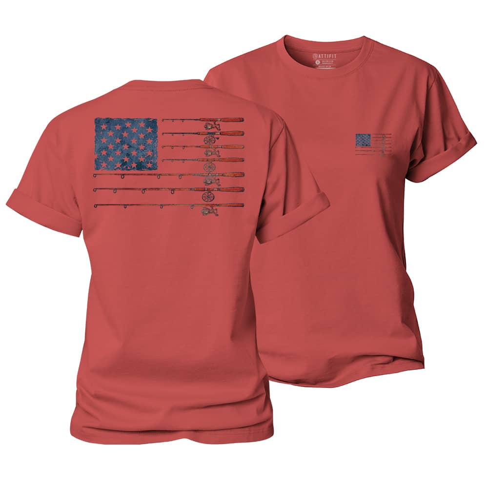 Fishing Flag Women's Cotton T-Shirt