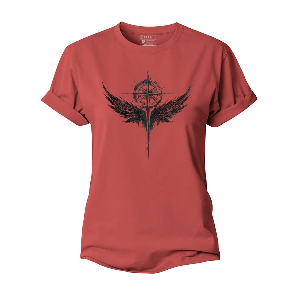 Wings Compass Women's Cotton T-Shirt