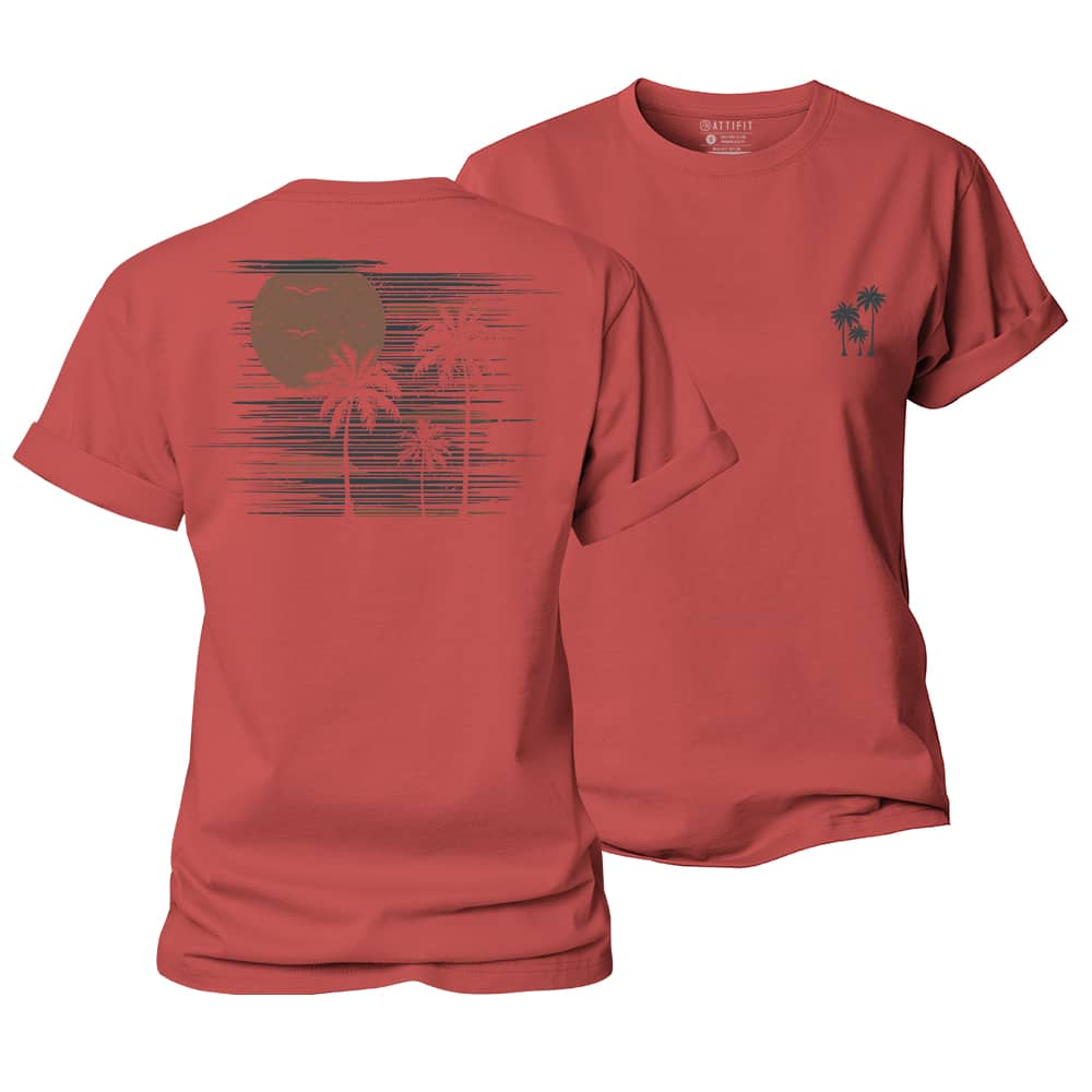 Sunset Palm Women's Cotton T-Shirt