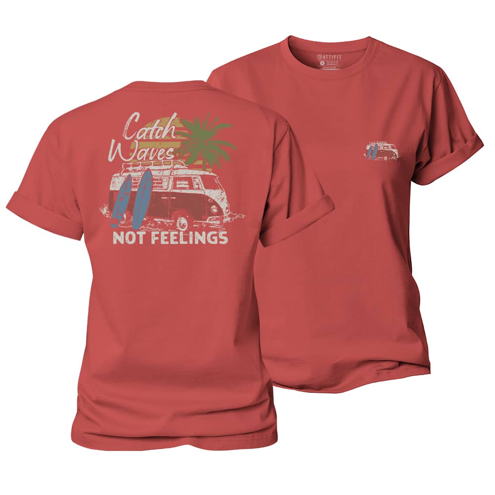 Catch Waves Women's Cotton T-Shirt