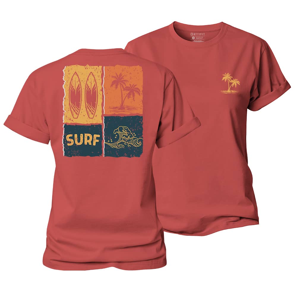Surf Poster Women's Cotton T-Shirt