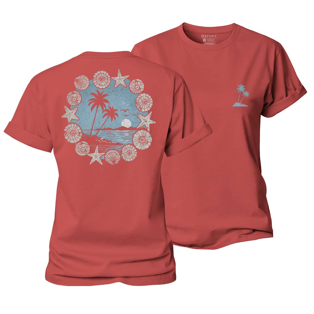 Shell Palm Women's Cotton T-Shirt