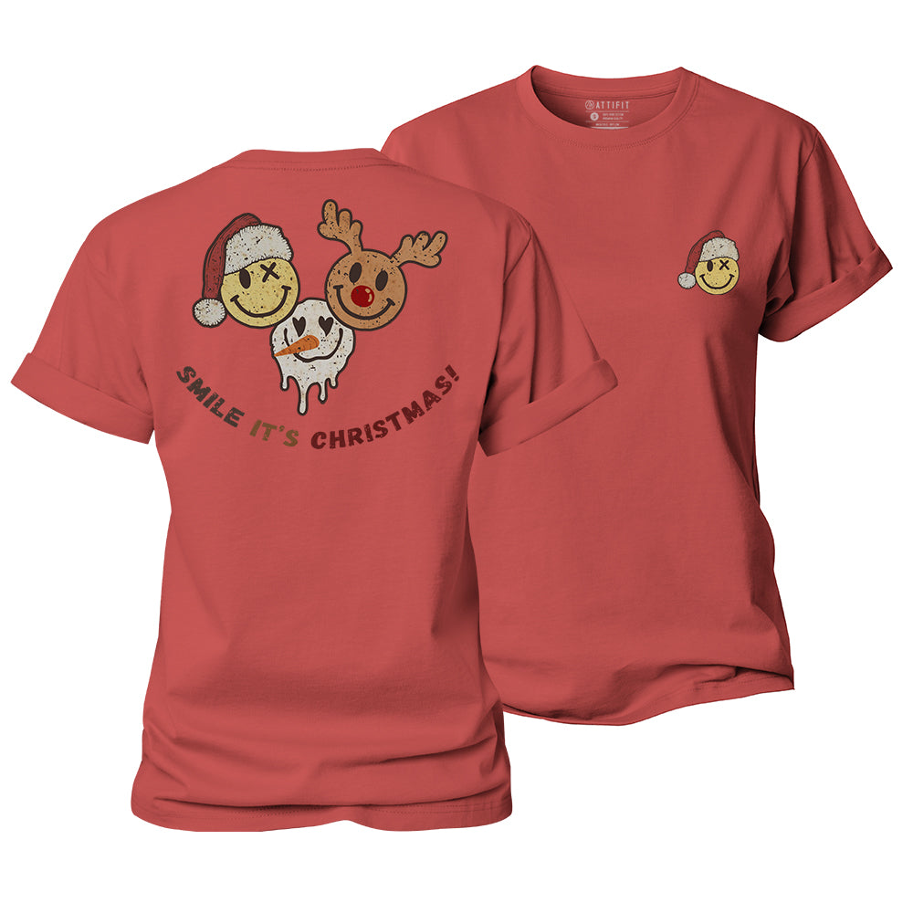 Smile At Christmas Women's Cotton T-Shirt