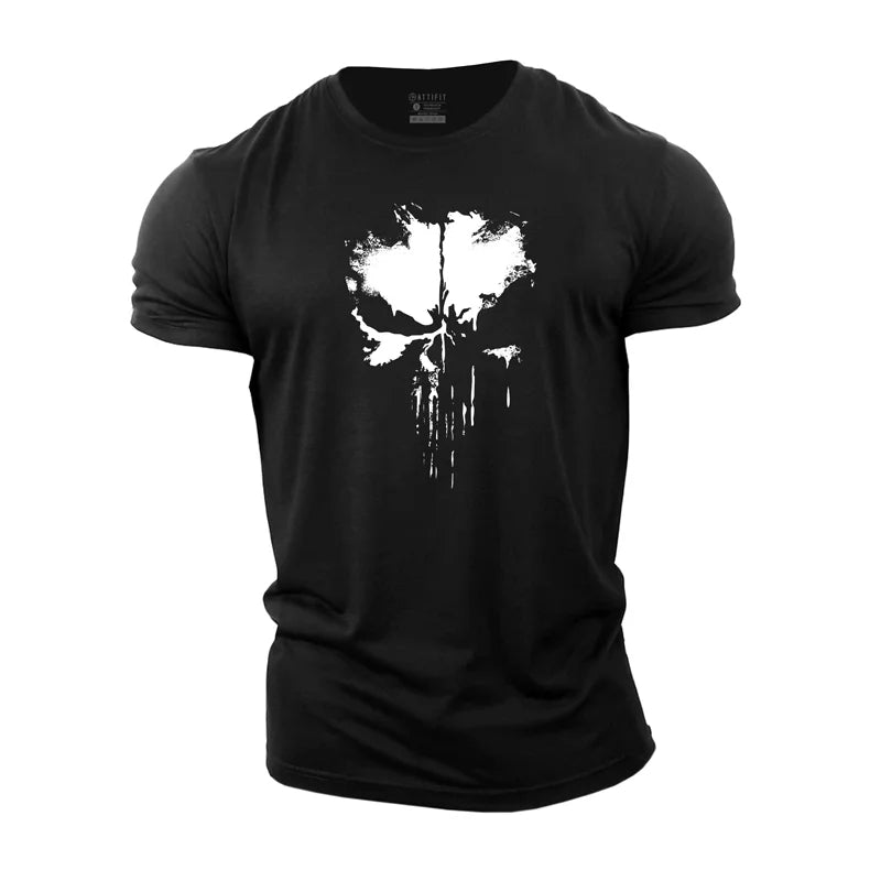 Skull Graphic Cotton T-Shirt